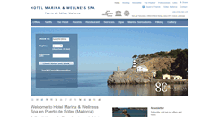 Desktop Screenshot of hotelmarinasoller.com